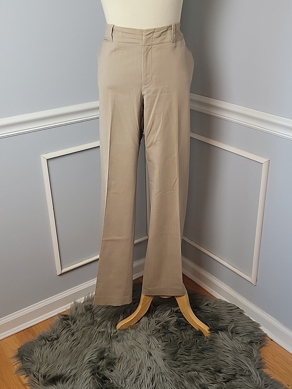 BANANA REPUBLIC Tan Straight Leg Professional Career Capsule Office Dress Pant 8